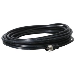 10 m afgeschermde kabel 5x0,34 mm2 met rechte M12 connector, male en 3